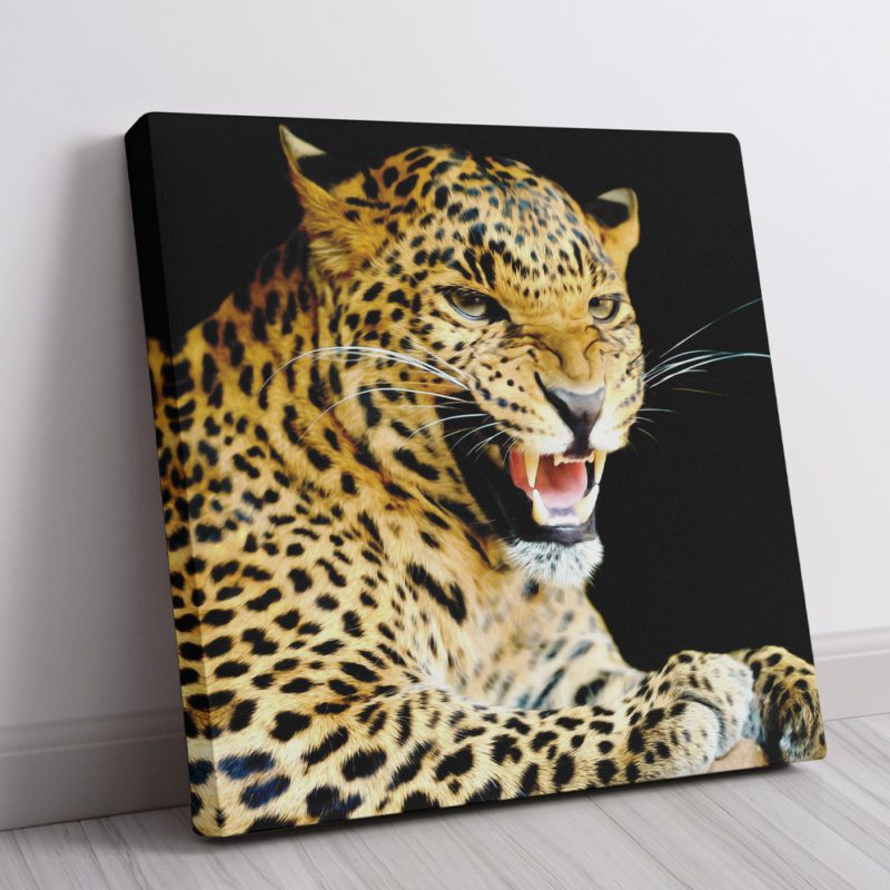 Quadro decorativo leopardo